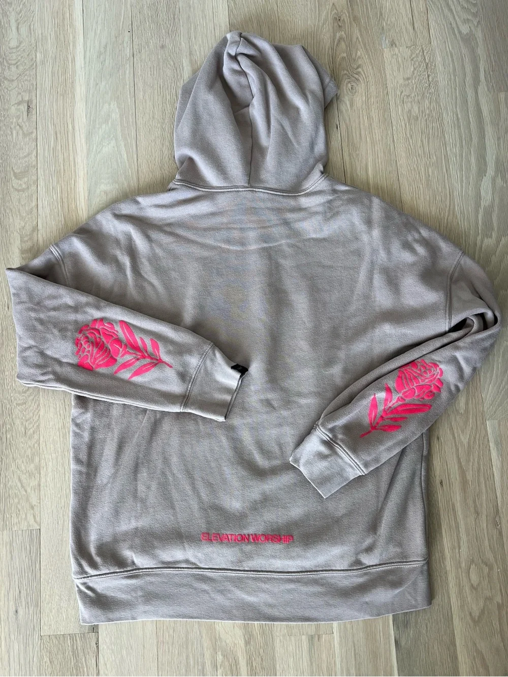 Elevation Worship Tan Hoodie 🤍 Graphic Sweatshirt - Picture 2 of 3
